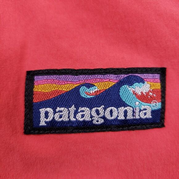 Patagonia Board Shorts Mens Size 31 Red White Blue Drawstring Zipper Pocket Swim - Picture 5 of 13